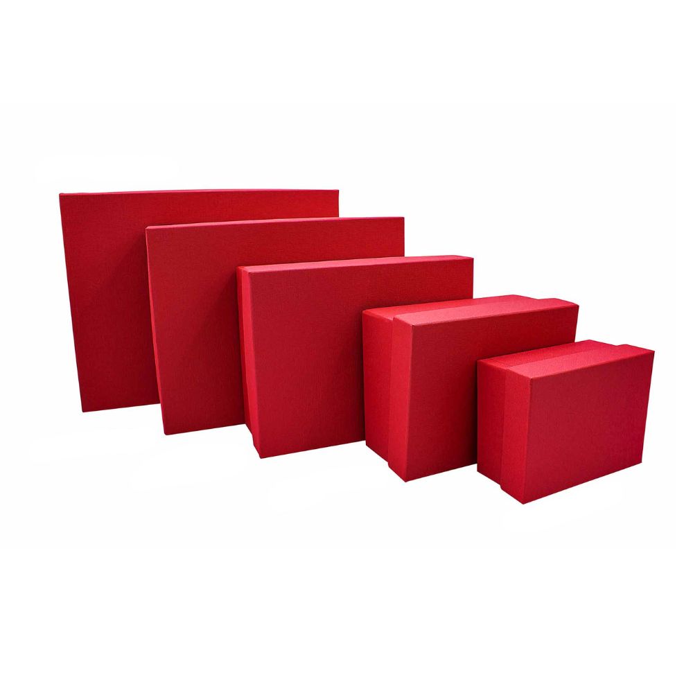 Χειροποίητο Χάρτινο Κουτί, Κόκκινο, 8 διαστάσεις